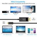 Choetech XCP-1801BK USB-C to DisplayPort Cable 1.8m - SuperSaverAU - view 3