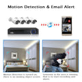 Hiseeu H5NVR-P4-612P 4CH 2MP PoE CCTV System with 2TB HDD