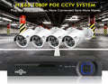 Hiseeu H5NVR-P4-624P 4CH 4MP PoE CCTV System with 2TB HDD