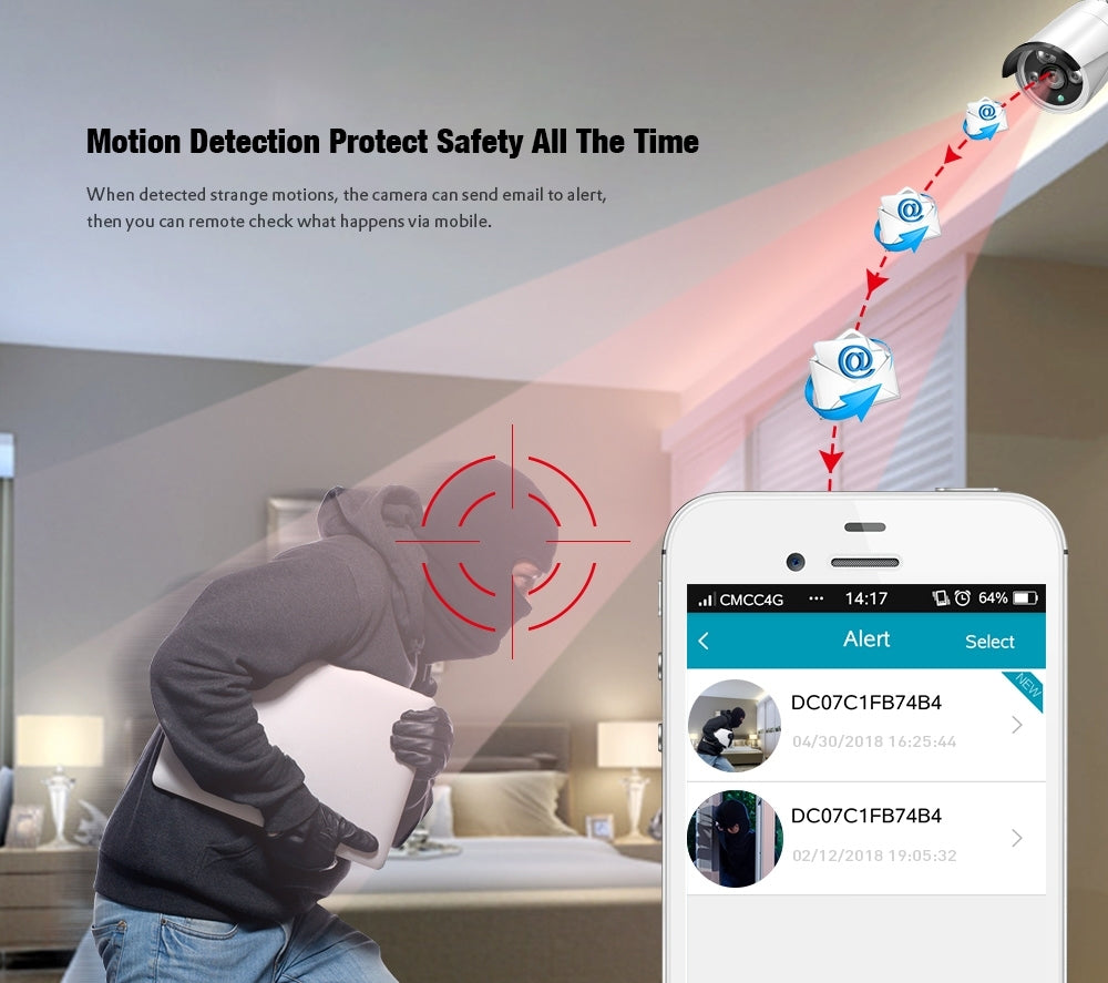 Hiseeu HB612P 2MP H.264 PoE IP Camera