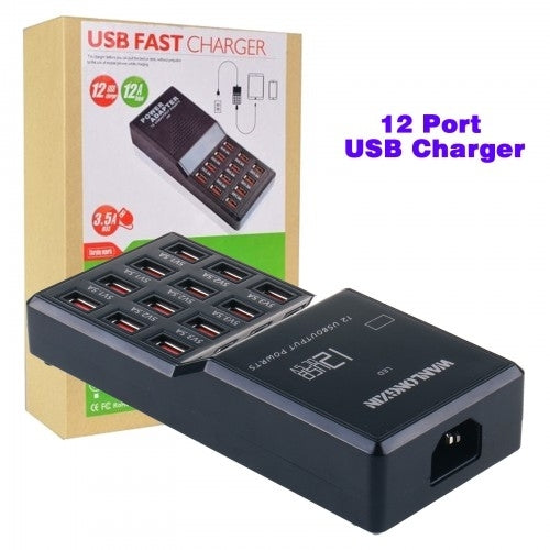 Sabrent 12-Port 60W USB Charge Station for Simultaneous Device Charging - SuperSaverAU - view 3