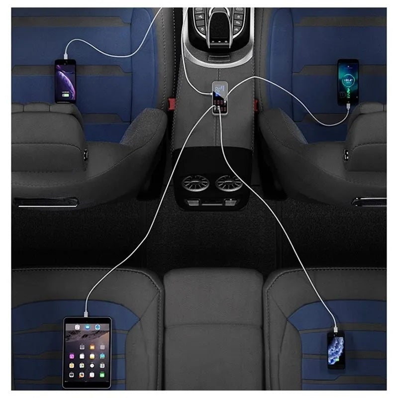 8-Port PD+QC3.0 Car Charger with LED Display - SuperSaverAU - view 5