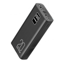 KIVEE PT23 20000mAh Power Bank with Digital Display Black - SuperSaverAU - view 1