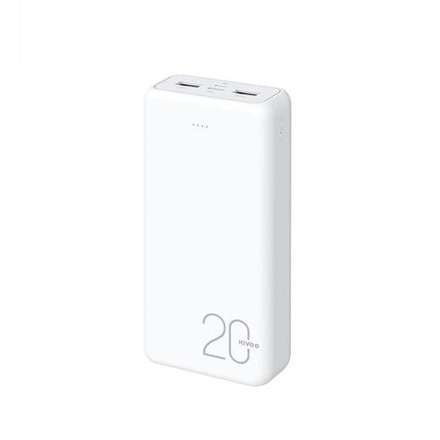 KIVEE PT63 20000mAh Power Bank White - SuperSaverAU - view 1