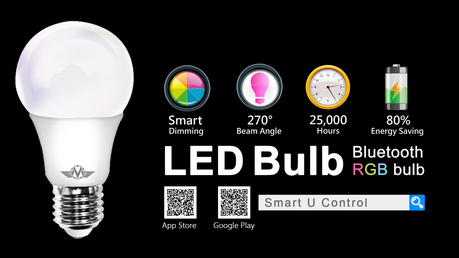 MV SMART BULB 9W E27 TWIN PACK  (apple app only ) - SuperSaverAU - view 2