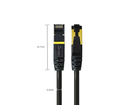 OXHORN Cat8 Ethernet Cable - 0.5m, 40Gbps Speed - SuperSaverAU - view 2