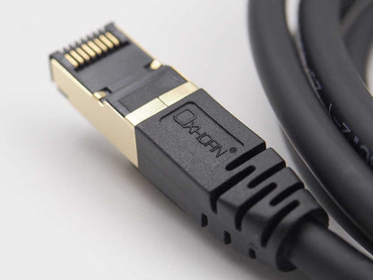 OXHORN Cat8 Ethernet Cable - 0.5m, 40Gbps Speed