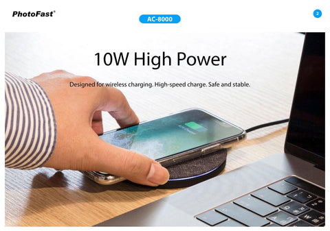 Photofast AirCharge Qi Compatible 10W Fast Charge (SKU:AC8000) - SuperSaverAU - view 1