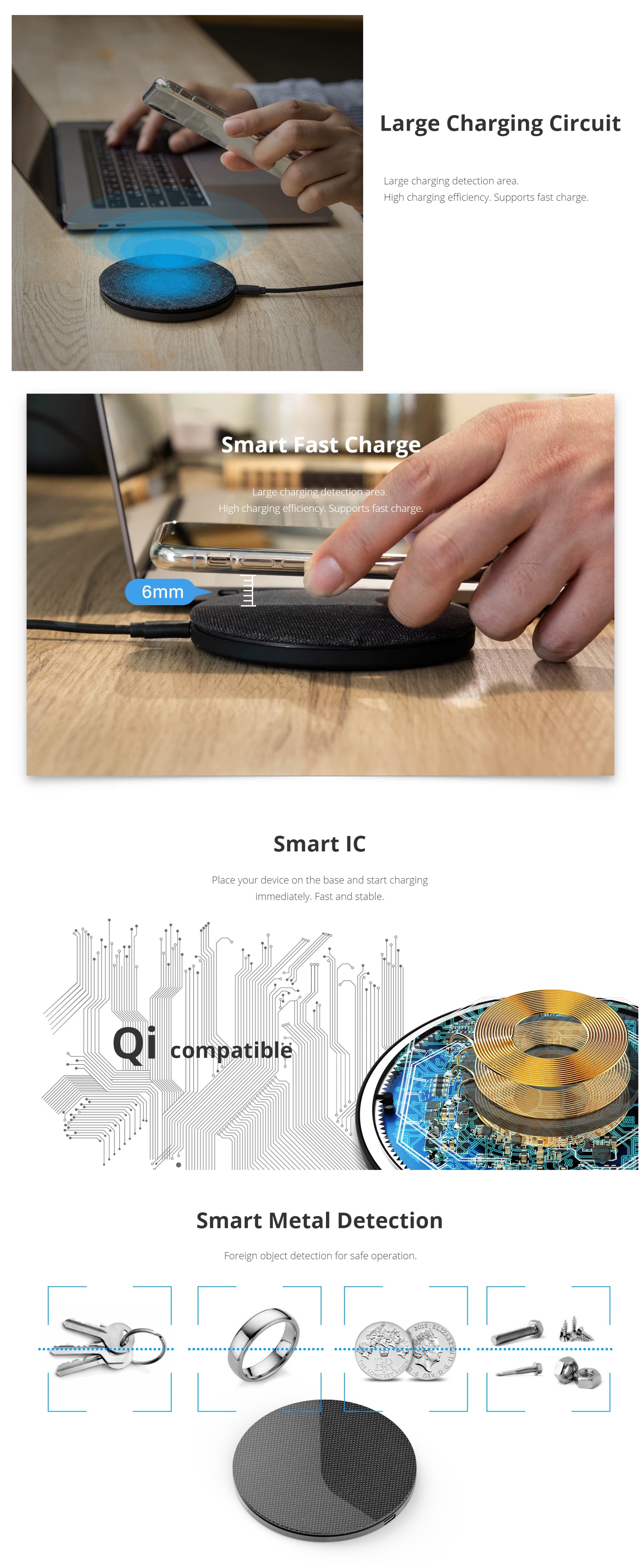Photofast AirCharge Qi Compatible 10W Fast Charge (SKU:AC8000) - SuperSaverAU - view 4