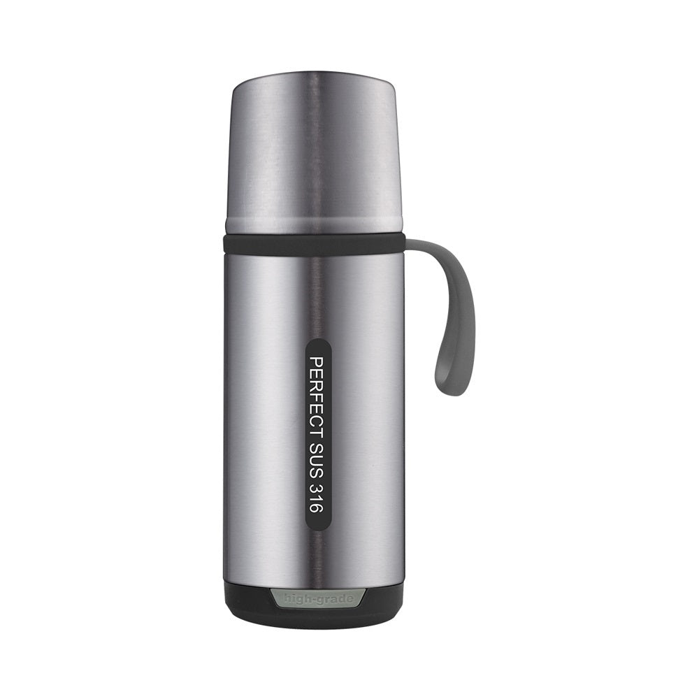 ELESUS 316 Stainless Steel Thermal Bottle - 5-Layer Insulation, Leak Proof, Silver - SuperSaverAU - view 1