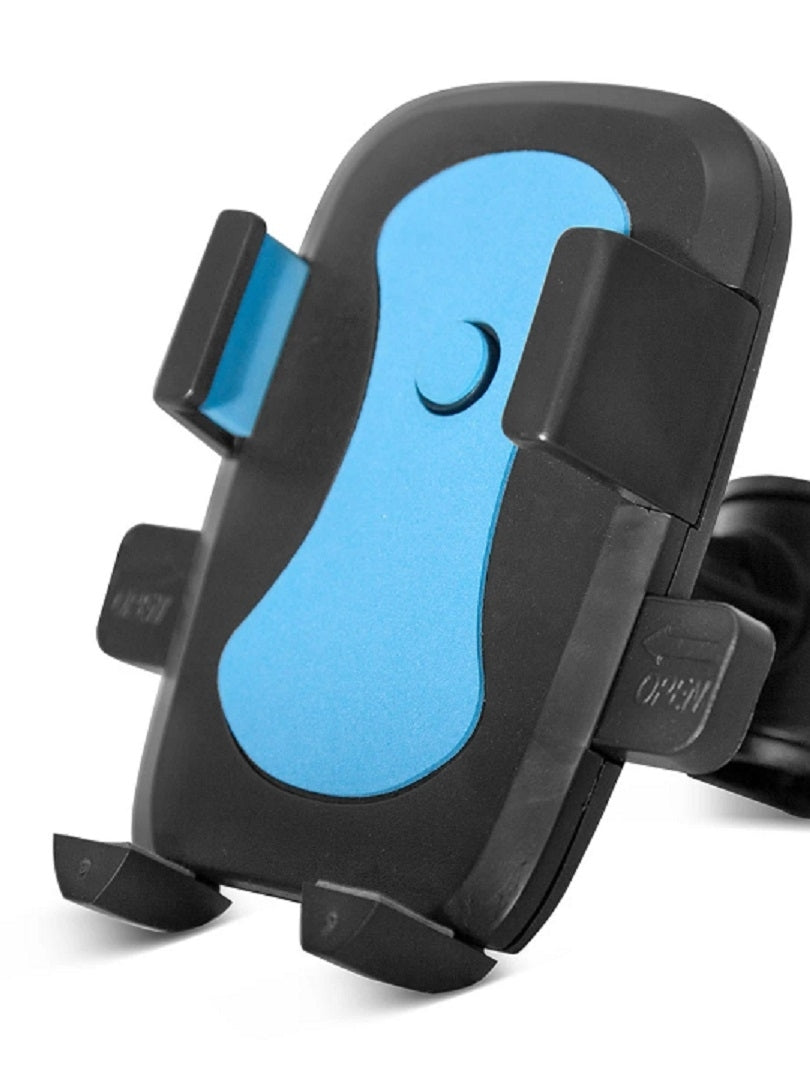 TEQ TEQ-260 Universal Car Phone Holder with 360° Rotation - Blue/Black