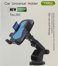 TEQ TEQ-260 Universal Car Phone Holder with 360° Rotation - Blue/Black