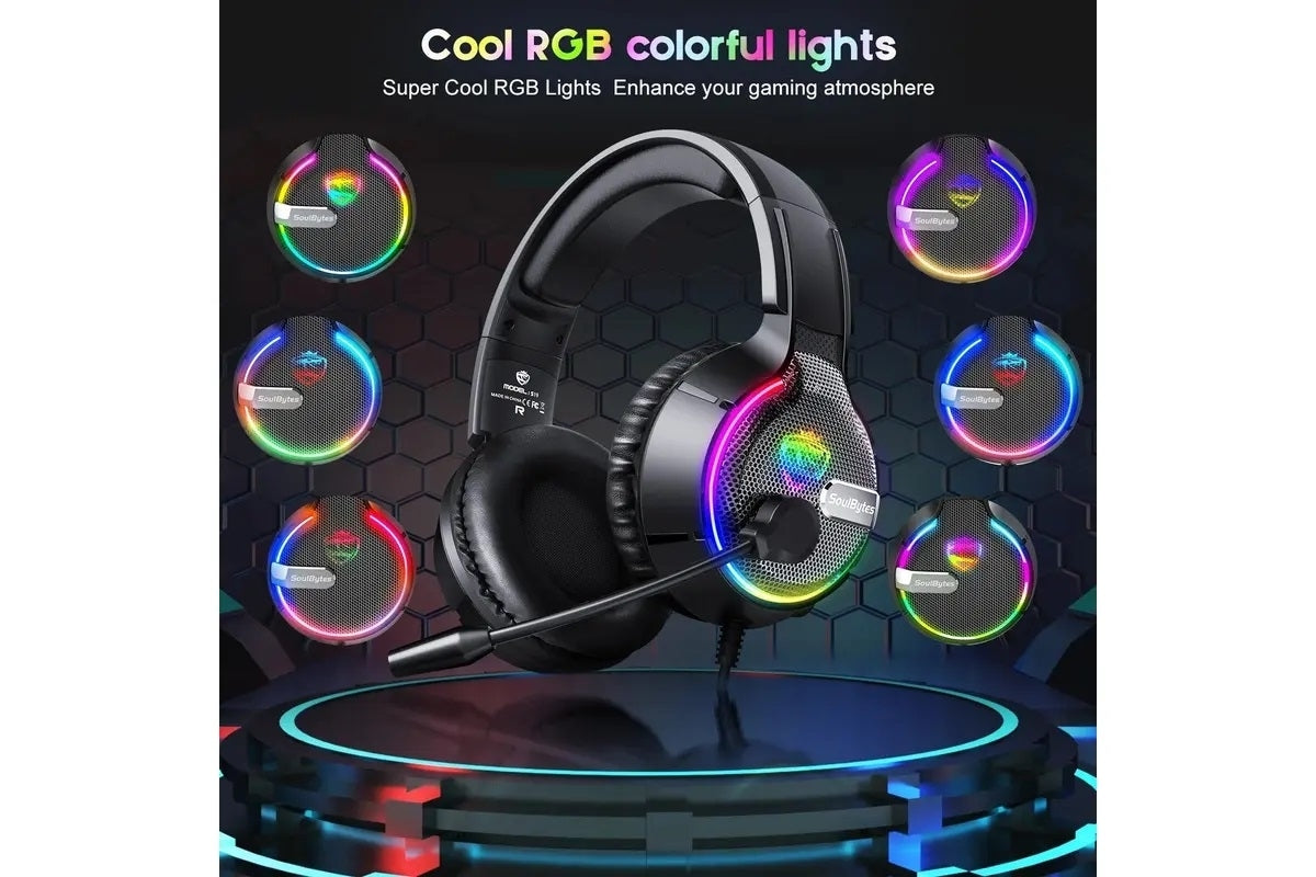 SoulBytes S19 RGB Gaming Headphones - SuperSaverAU - view 4