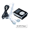 Mini Clip 16GB MP3 Music Player Metal Finish USB Earphones Black - SuperSaverAU - view 4