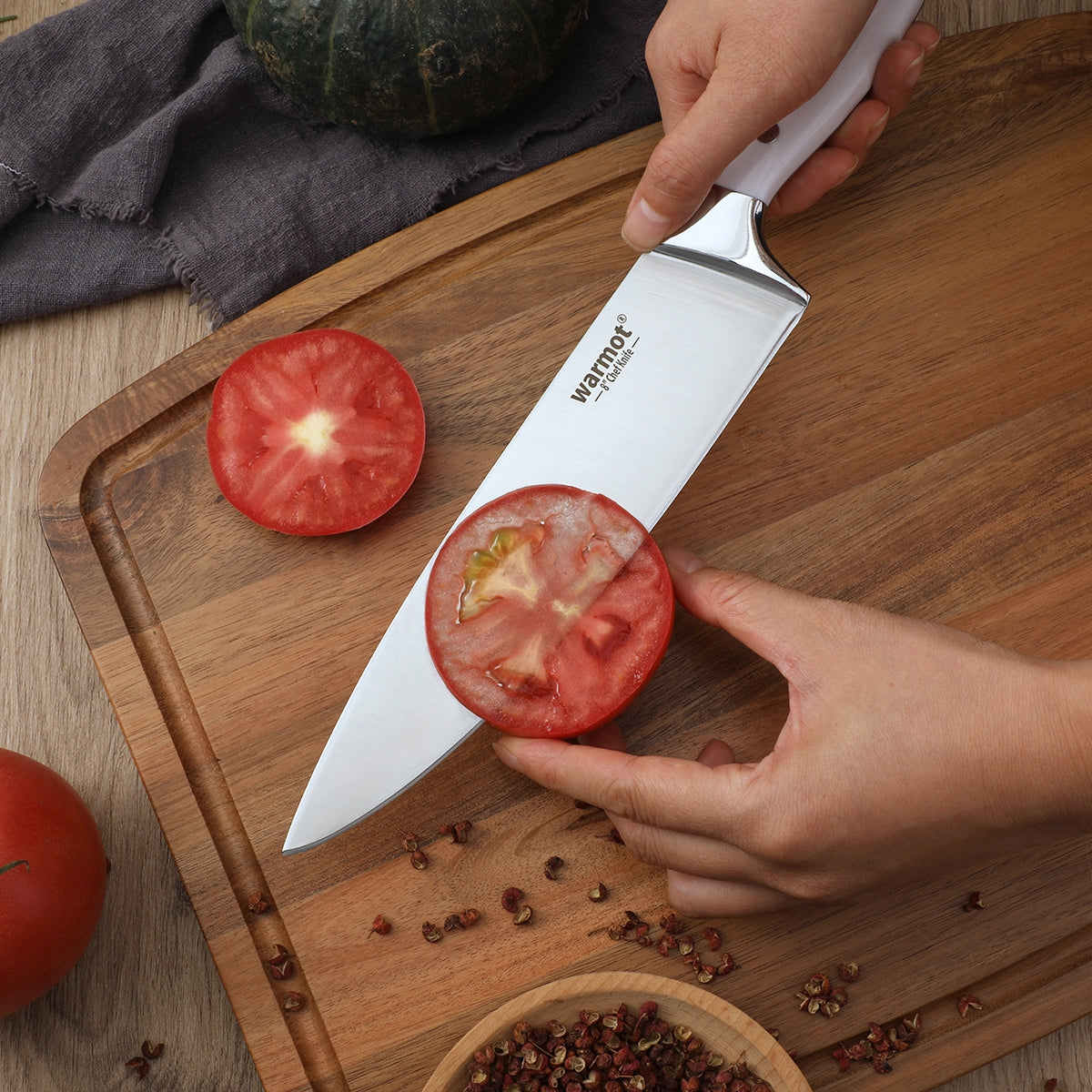 Warmot 7-Piece Professional Chef Knife Set - German Steel, Ergonomic Handles - SuperSaverAU - view 4