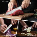Warmot 3-Piece Kitchen Knife Set, High Carbon Stainless Steel, Ergonomic Handle - SuperSaverAU - view 1