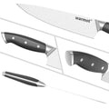 WARMOT 3-Piece Kitchen Knife Set - 8" Chef, 5" Utility, 3.5" Paring, Ergonomic Design - SuperSaverAU - view 3