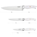 Warmot 3-Piece Professional German Steel Knife Set - Ultra Sharp, Ergonomic Handles - SuperSaverAU - view 3