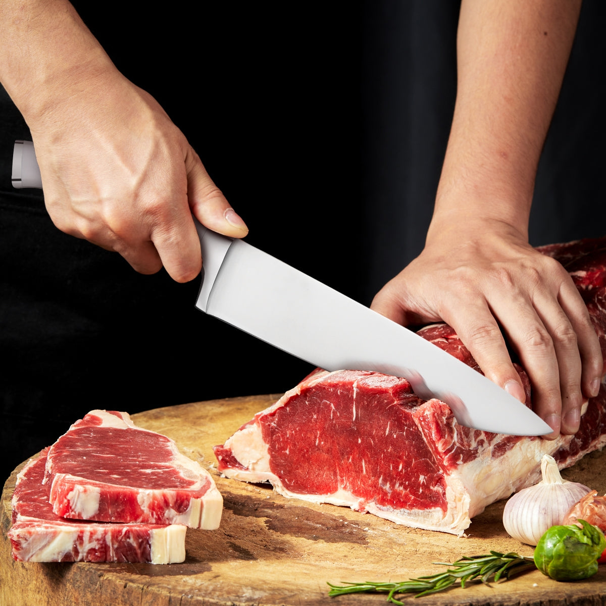 Warmot 3-Piece Professional German Steel Knife Set - Ultra Sharp, Ergonomic Handles - SuperSaverAU - view 5