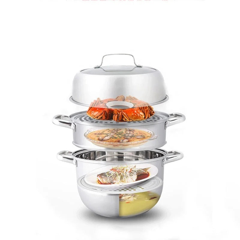 Zhang Xiao Quan 28cm 3-Tier Steamer - SuperSaverAU - view 1