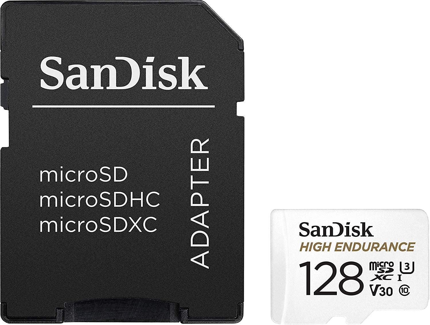 SanDisk High Endurance 128GB microSDHC UHS-I C10 U3 V30 Memory Card with SD Adapter - SuperSaverAU - view 3