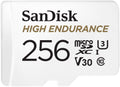 SANDISK HIGH ENDURANCE MICROSDHC CARD SQQNR 256G UHS-I C10 U3 V30 100MB/S R 40MB/S W SD ADAPTOR SDSQQNR-256G-GN6IA - SuperSaverAU - view 1