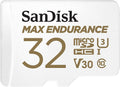 Sandisk Max Endurance Microsdhc Card SQQVR 32G (15 000 HRS) UHS-I C10 U3 V30 100MB/S R 40MB/S W SD Adaptor SDSQQVR-032G-GN6IA - SuperSaverAU - view 1