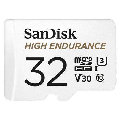 SanDisk High Endurance 32GB microSDHC UHS-I C10 U3 V30 Memory Card with SD Adapter