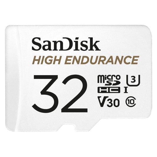 SanDisk High Endurance 32GB microSDHC UHS-I C10 U3 V30 Memory Card with SD Adapter