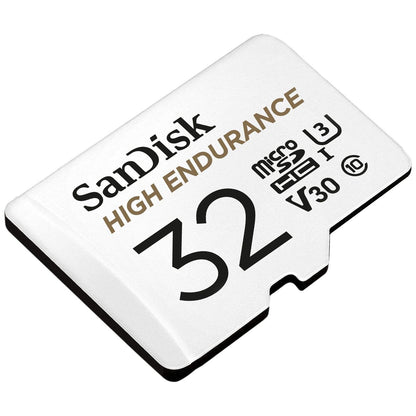 SanDisk High Endurance 32GB microSDHC UHS-I C10 U3 V30 Memory Card with SD Adapter