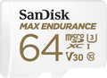 Sandisk Max Endurance Microsdxc Card SQQVR 64G (30 000 HRS) UHS-I C10 U3 V30 100MB/S R 40MB/S W SD Adaptor SDSQQVR-064G-GN6IA - SuperSaverAU - view 1