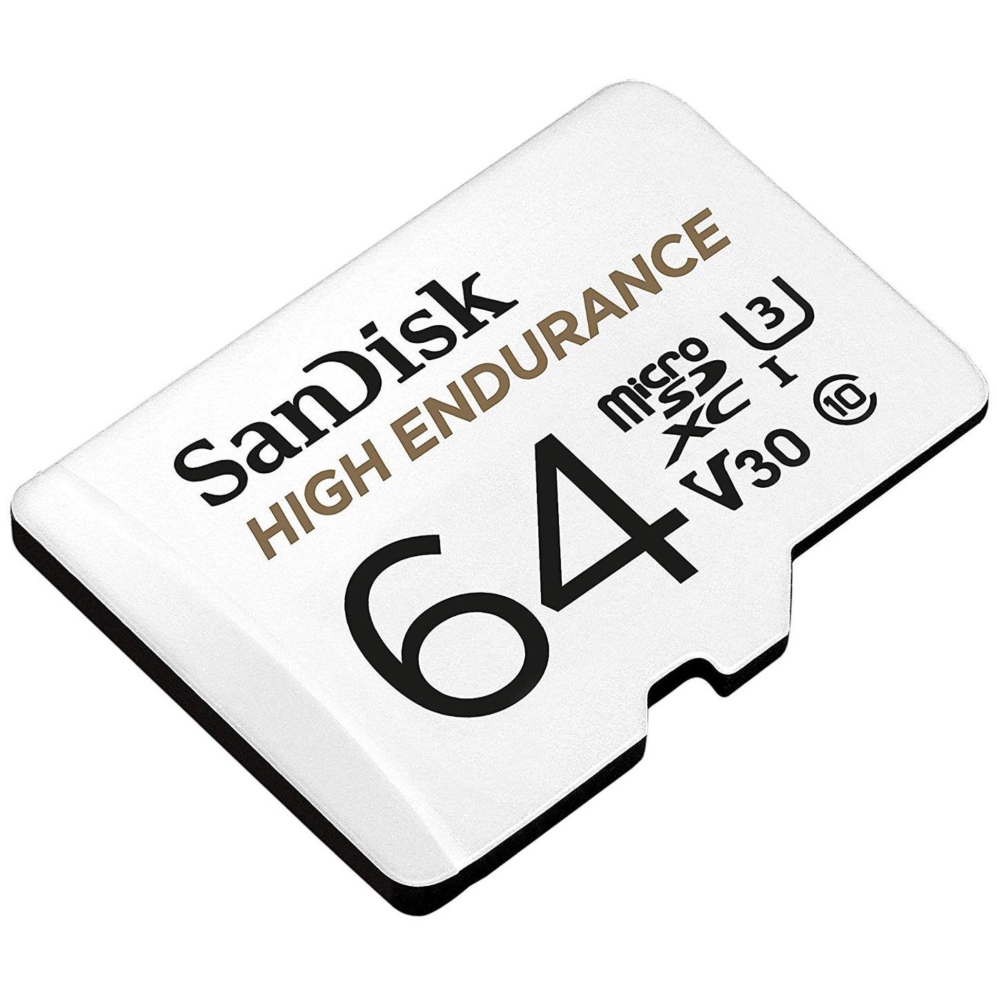 SanDisk High Endurance 64GB microSDHC UHS-I C10 U3 V30 Memory Card with SD Adapter