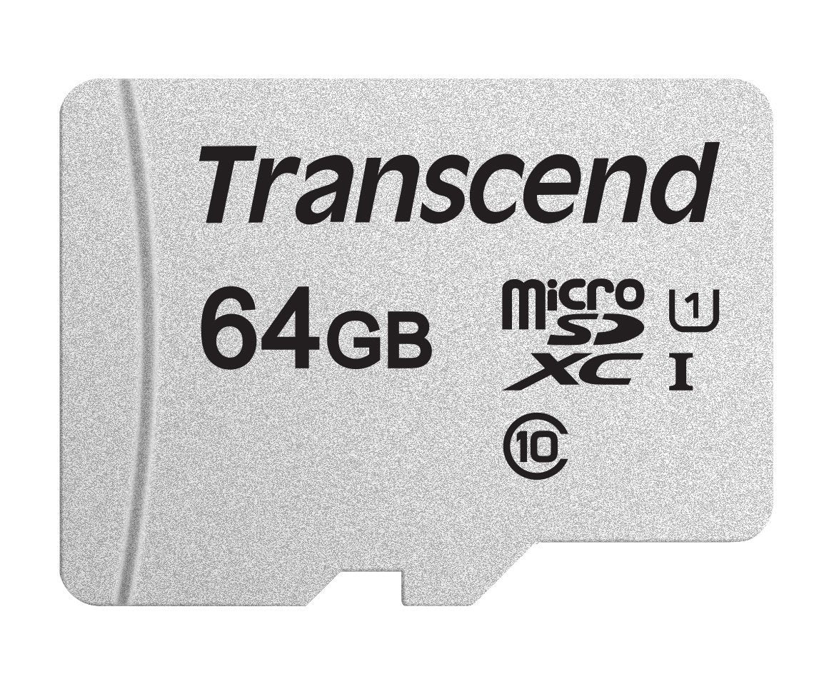 TRANSCEND TS64GUSD300S 64GB UHS-I U1 microSD w/o Adapter  (microSDHC I, C10, U1) - SuperSaverAU - view 1