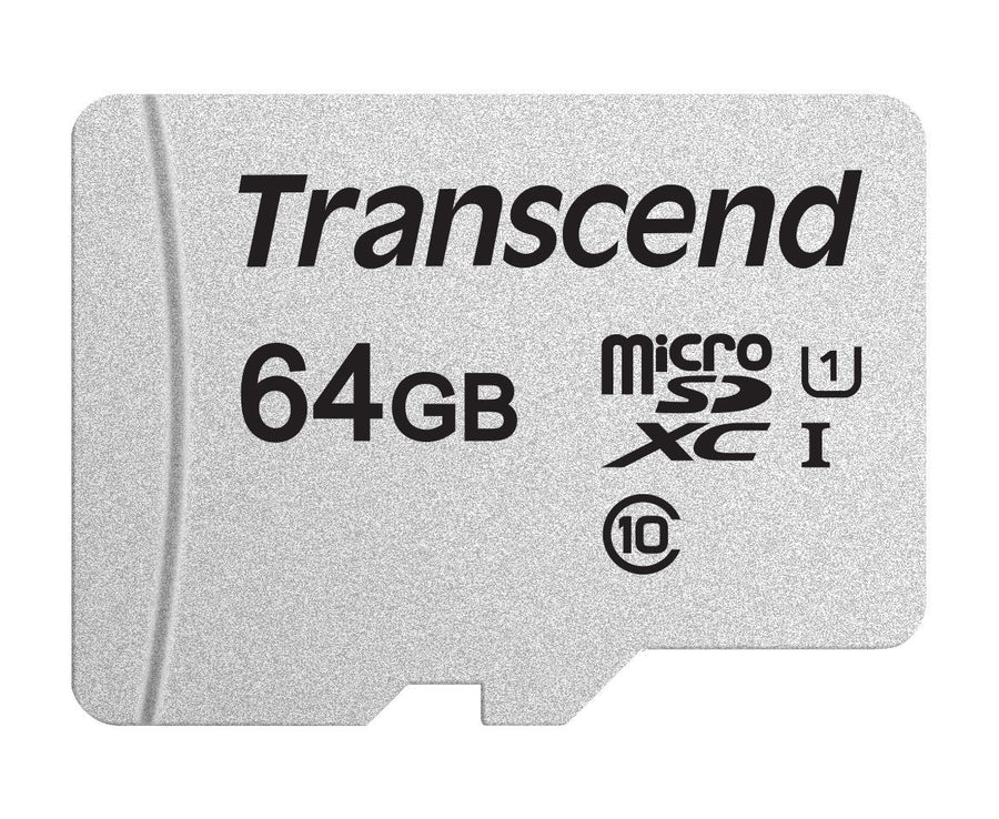 TRANSCEND TS64GUSD300S 64GB UHS-I U1 microSD w/o Adapter  (microSDHC I, C10, U1) - SuperSaverAU - view 1