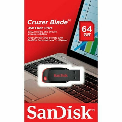 Sandisk Cruzer Blade CZ50 64GB USB Flash Drive - SuperSaverAU - view 2