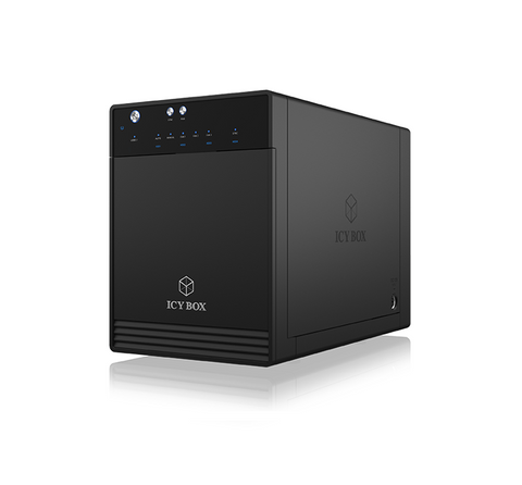 ICY BOX SINGLE enclosure for 4x HDD/SSD with USB 3.1 (Gen 2) Type-C interface and fan - SuperSaverAU - view 1