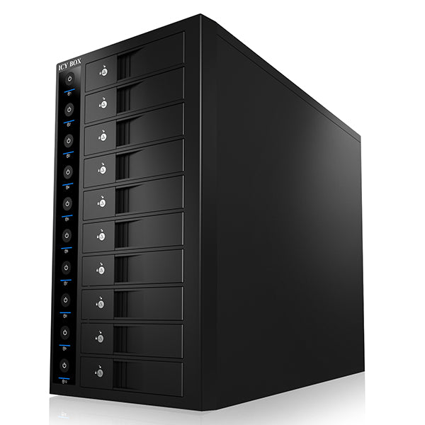ICY BOX 10-Bay External SINGLE System for 10x SATA 3.5" I/II/III HDD  (IB-3810U3) - SuperSaverAU - view 4