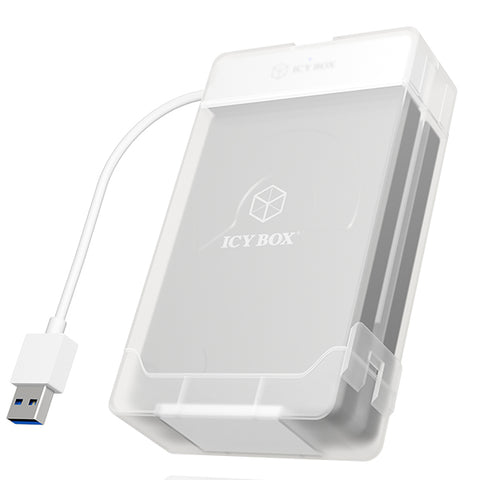 ICY BOX Adapter and enclosure for 2x 2.5" SATA HDDs/SSDs (IB-AC7032-U3) - SuperSaverAU - view 1