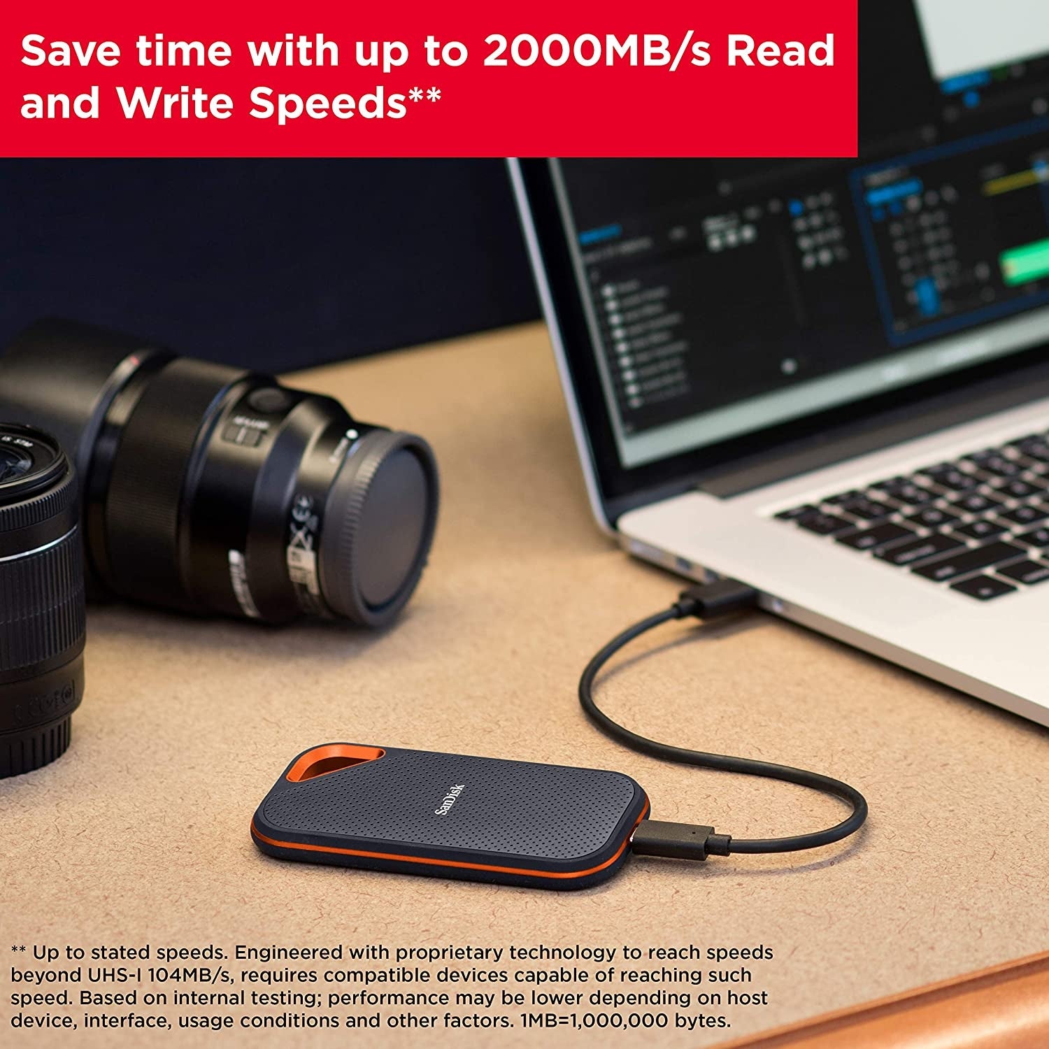 SanDisk Extreme PRO Portable SSD V2 2000MB/s - 2TB