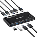 Simplecom HDMI KVM Switch 2-Port 4K@60Hz with 4-Port USB 3.0 Hub 5Gbps - SuperSaverAU - view 2