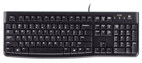 Logitech K120 USB Wired Keyboard Durable Design Adjustable Tilt Legs - SuperSaverAU - view 1