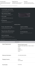 Logitech K120 USB Wired Keyboard Durable Design Adjustable Tilt Legs - SuperSaverAU - view 2