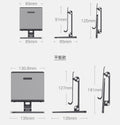 Full Motion 3 in 1 Smartphone Tablet and Notebook Holder White - SuperSaverAU - view 3