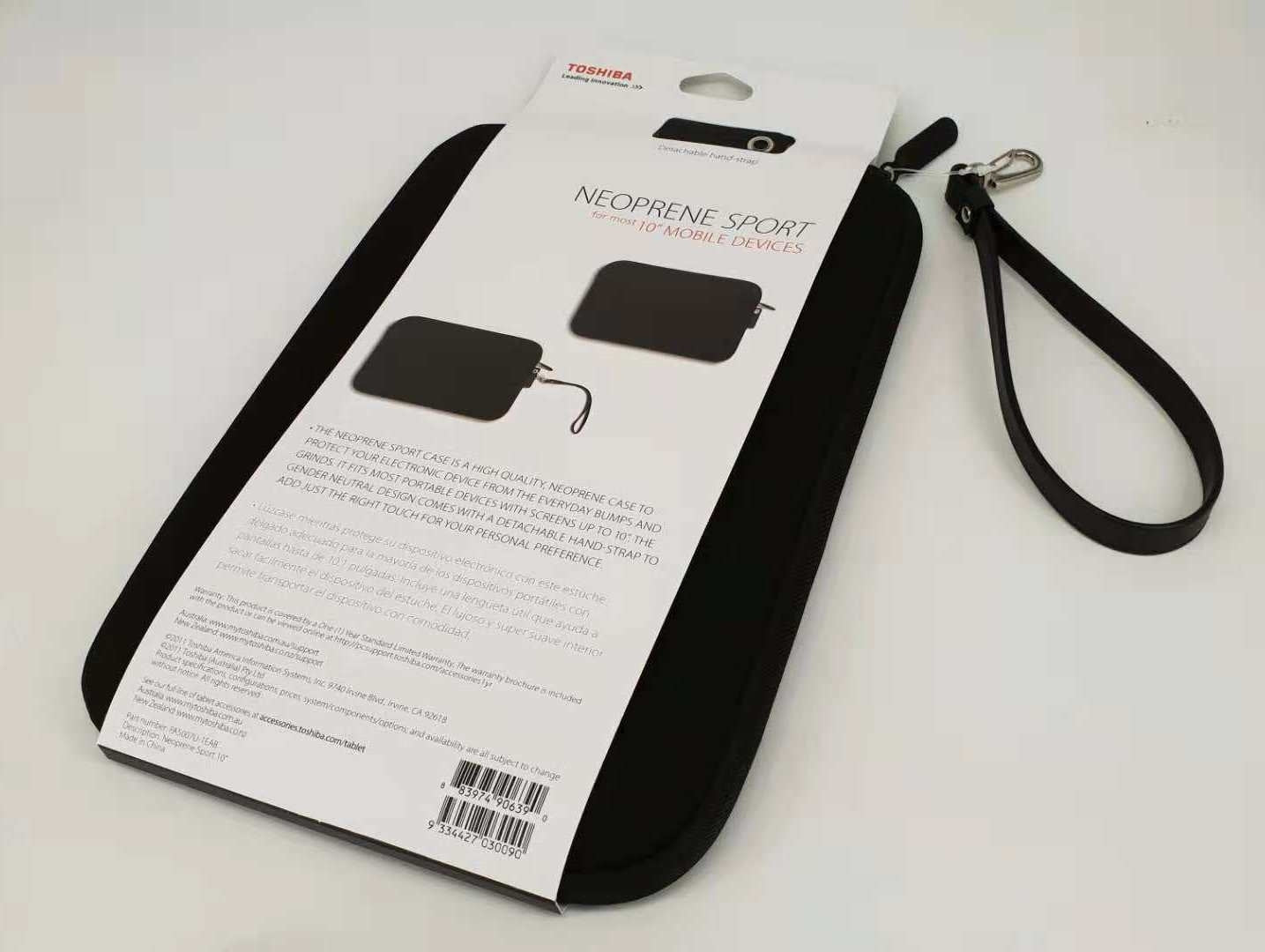 TOSHIBA Neoprene Sport Tablet Case for 10.1-Inch Tablets - Black