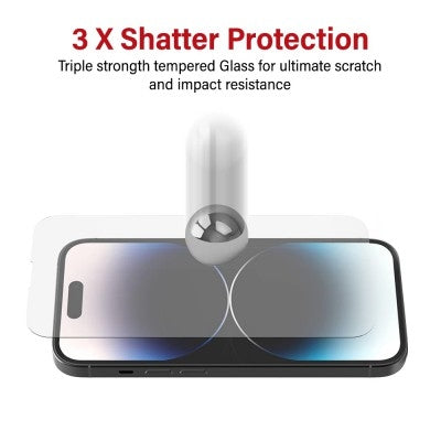 Premium Tempered Glass Screen Protector for iPhone 15 Plus and 15 Pro Max