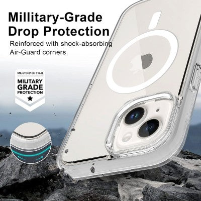 Ultimake Shockproof MagSafe Case for iPhone 15 - Transparent