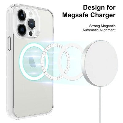 Ultimake Shockproof MagSafe Case for iPhone 15 Pro - Transparent