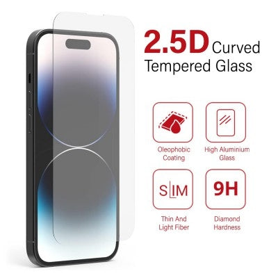 Premium Tempered Glass Screen Protector for iPhone 15 and 15 Pro