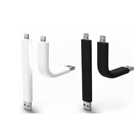 Premium Black Flexible USB Data Sync Stand Mount Cable for iPhone