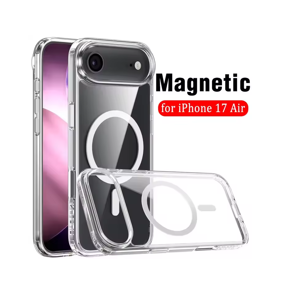 UTIA Ultimake Shockproof Clear Case for iPhone 17 Air with Magnetic Ring